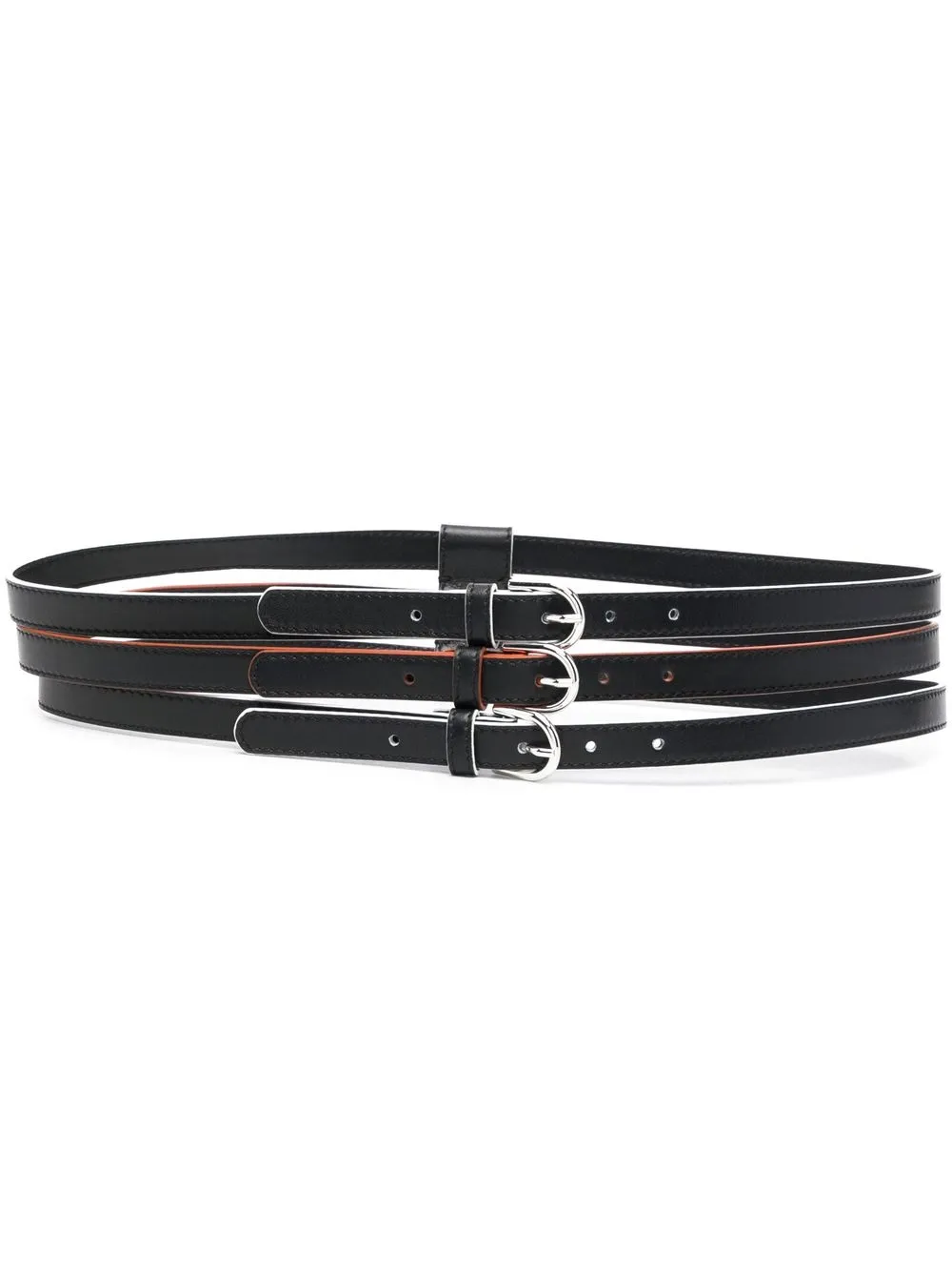 

Gabriela Hearst triple-strap buckle bet - Black