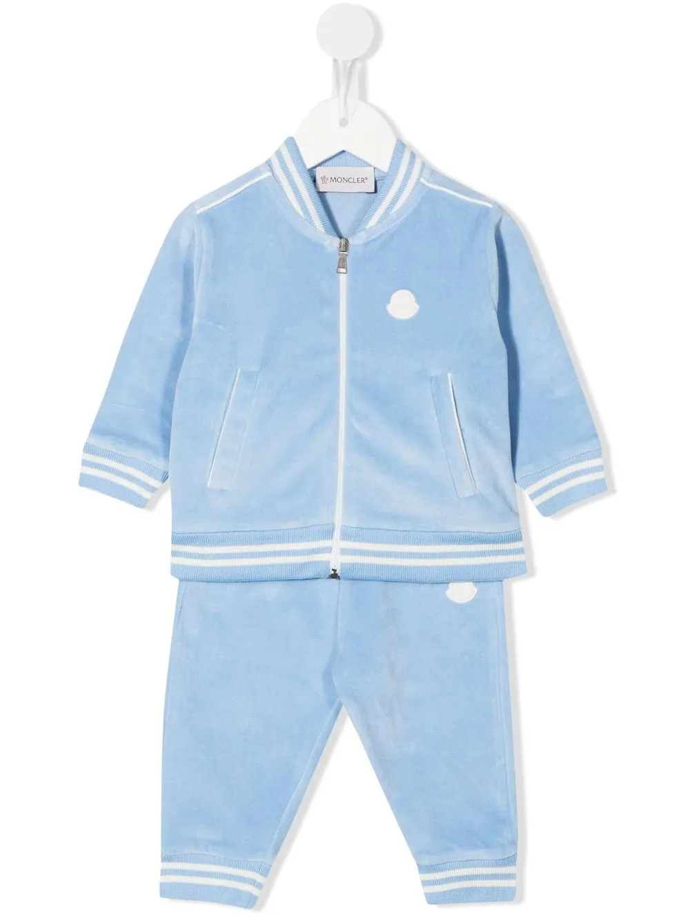 

Moncler Enfant logo-patch tracksuit set - Blue