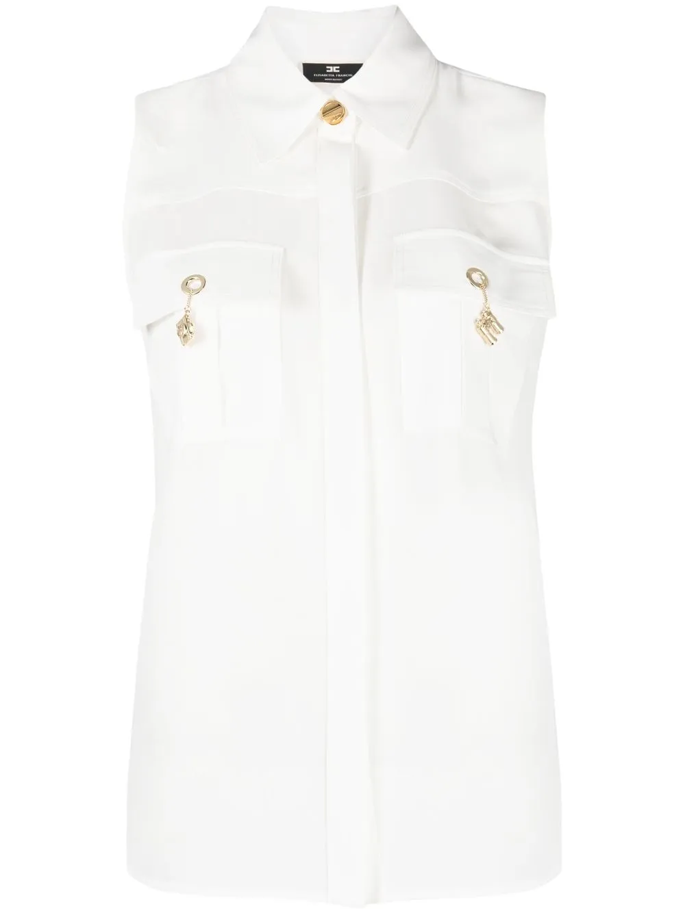 

Elisabetta Franchi charm-detail vest - Neutrals