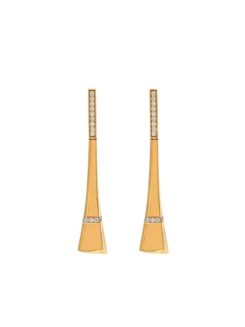 Roberto Coin 18kt rose gold Sauvage Privé diamond earrings