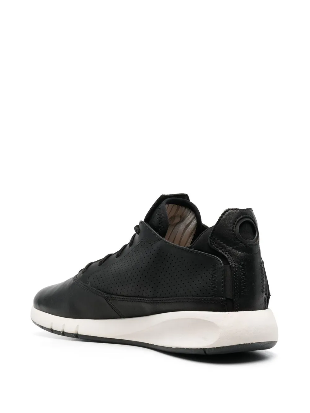 Geox logo-plaque low-top sneakers Black