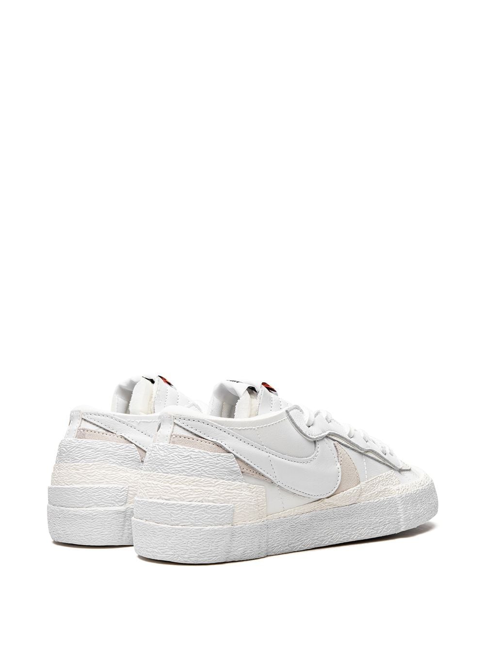 Shop Nike X Sacai Blazer Low "white Patent Leather" Sneakers