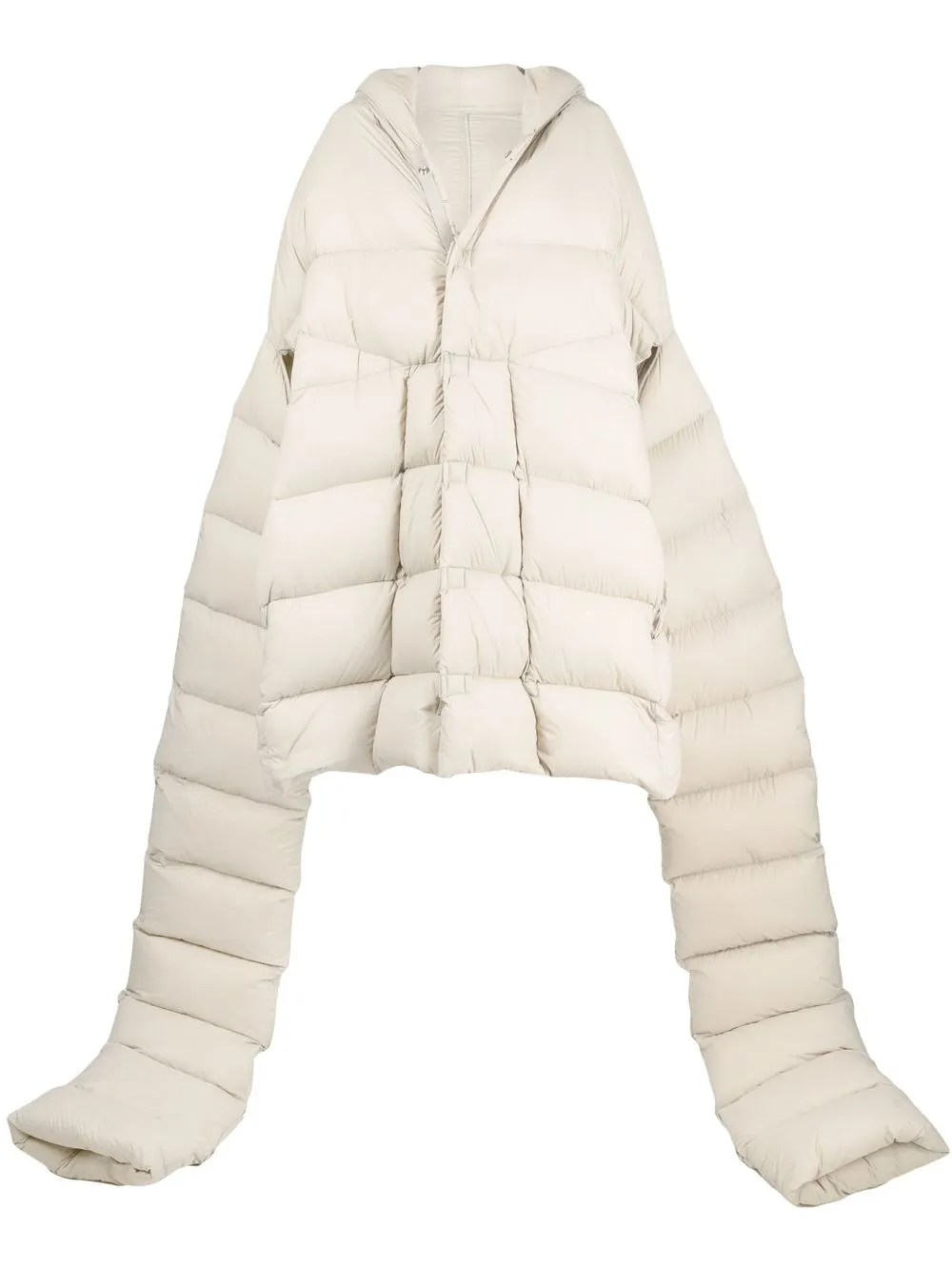 Rick Owens Geth feather-down puffer jacket - Neutrals