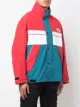 Diesel logo colour-block panelled jacket
