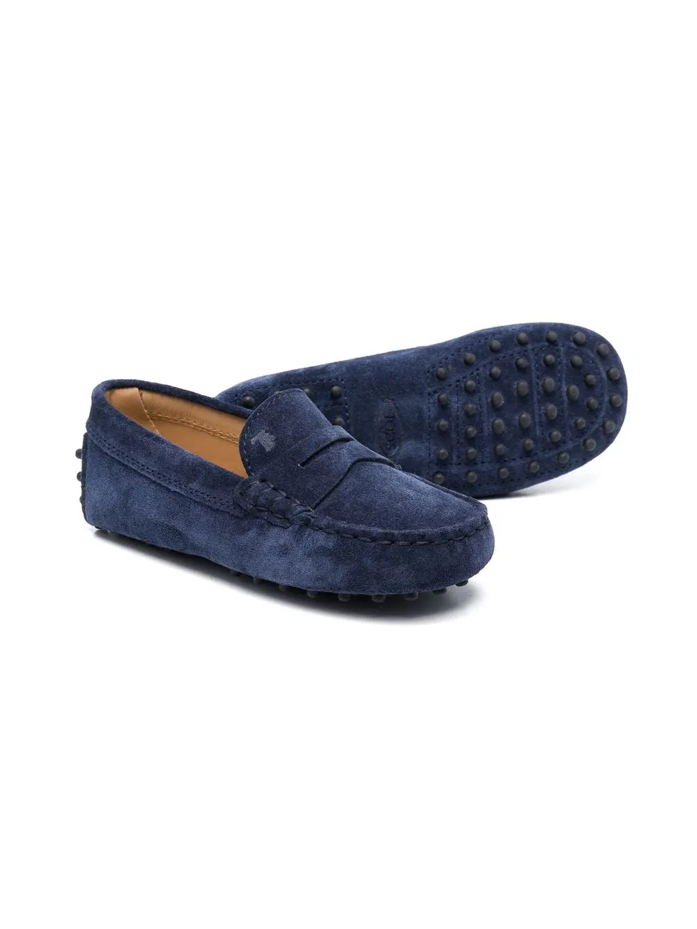 Tod's Kids slipon Suede Loafers Farfetch