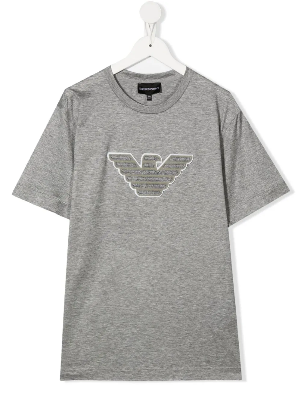 

Emporio Armani Kids playera con cuello redondo y logo - Gris