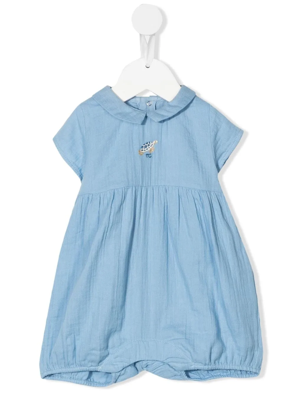 

Tartine Et Chocolat turtle embroidered romper - Blue