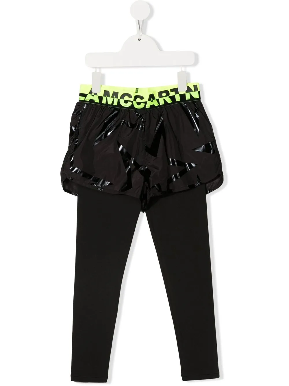 

Stella McCartney Kids leggins con logo en la pretina - Negro