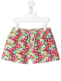 MC2 Saint Barth Kids graphic-print swim shorts - Pink