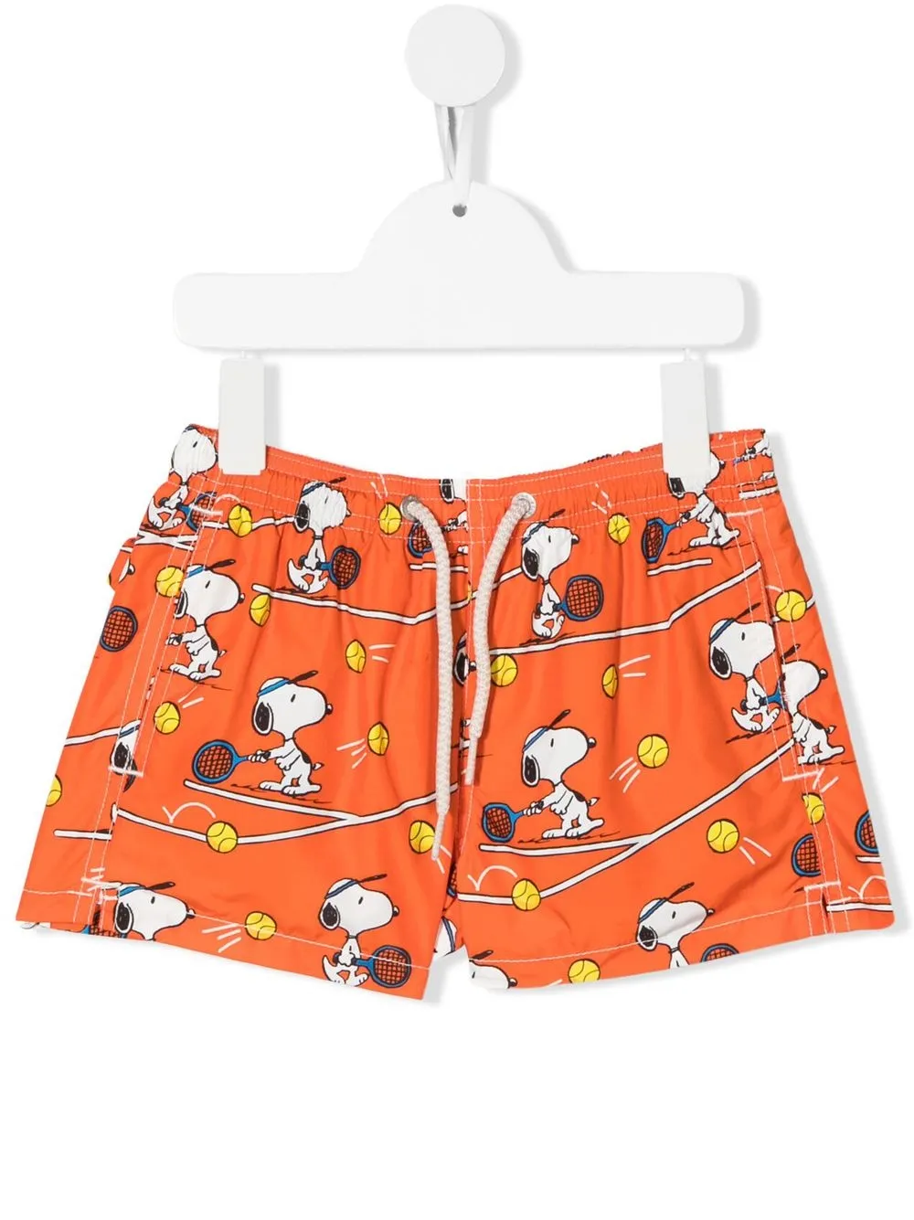 

MC2 Saint Barth Kids shorts de playa con estampado de Snoopy - Naranja