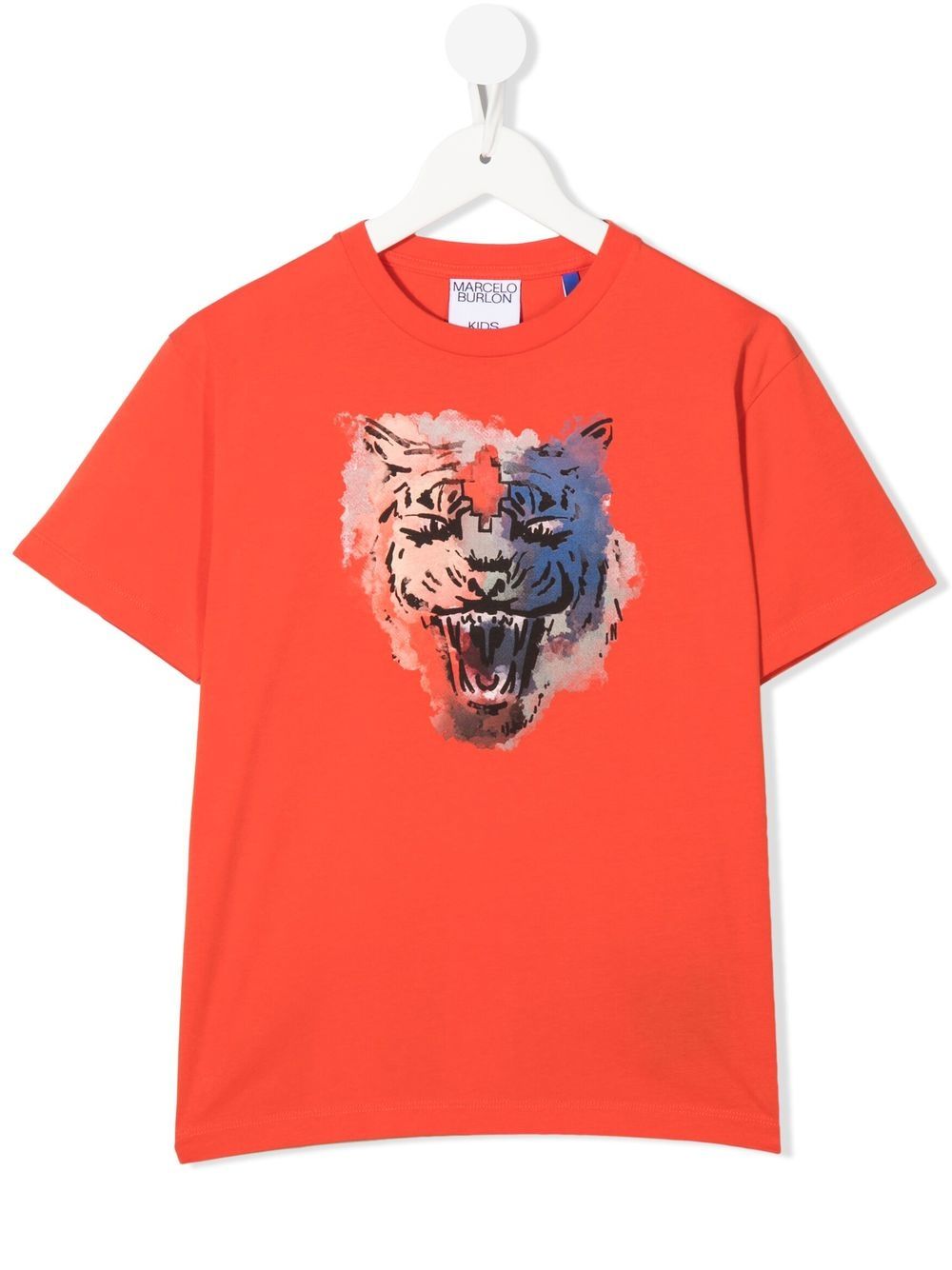 Marcelo Burlon County Of Milan Kids tiger print T-shirt - Red