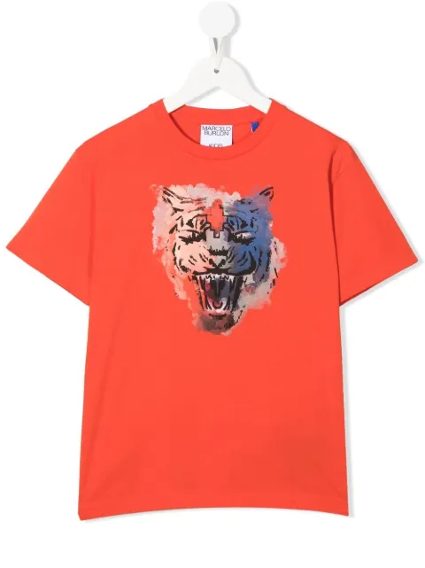 Marcelo Burlon County Of Milan Kids tiger print T-shirt