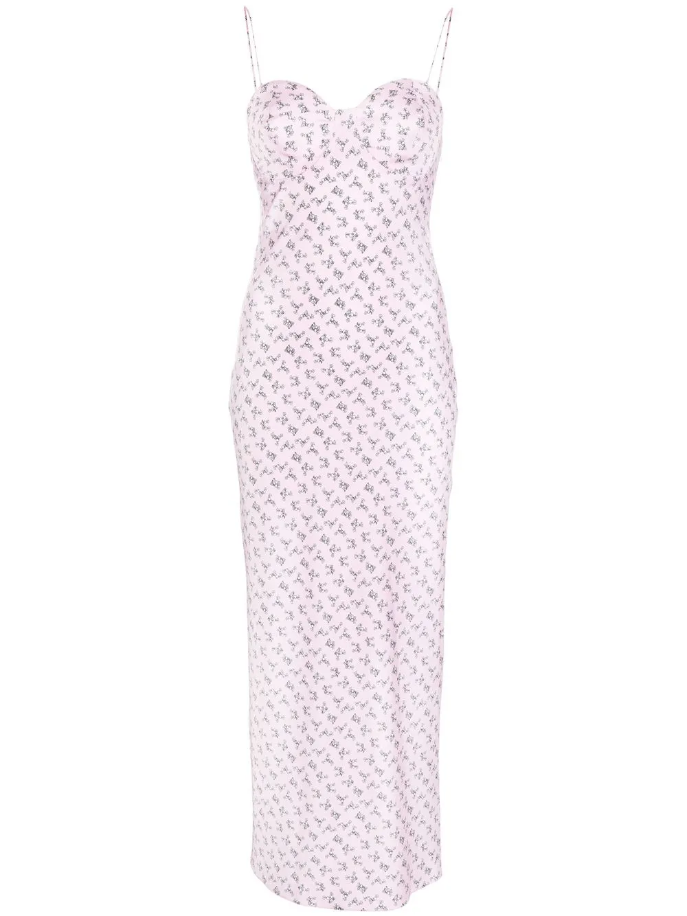 

Natasha Zinko Porno Bunny print slip-dress - Pink