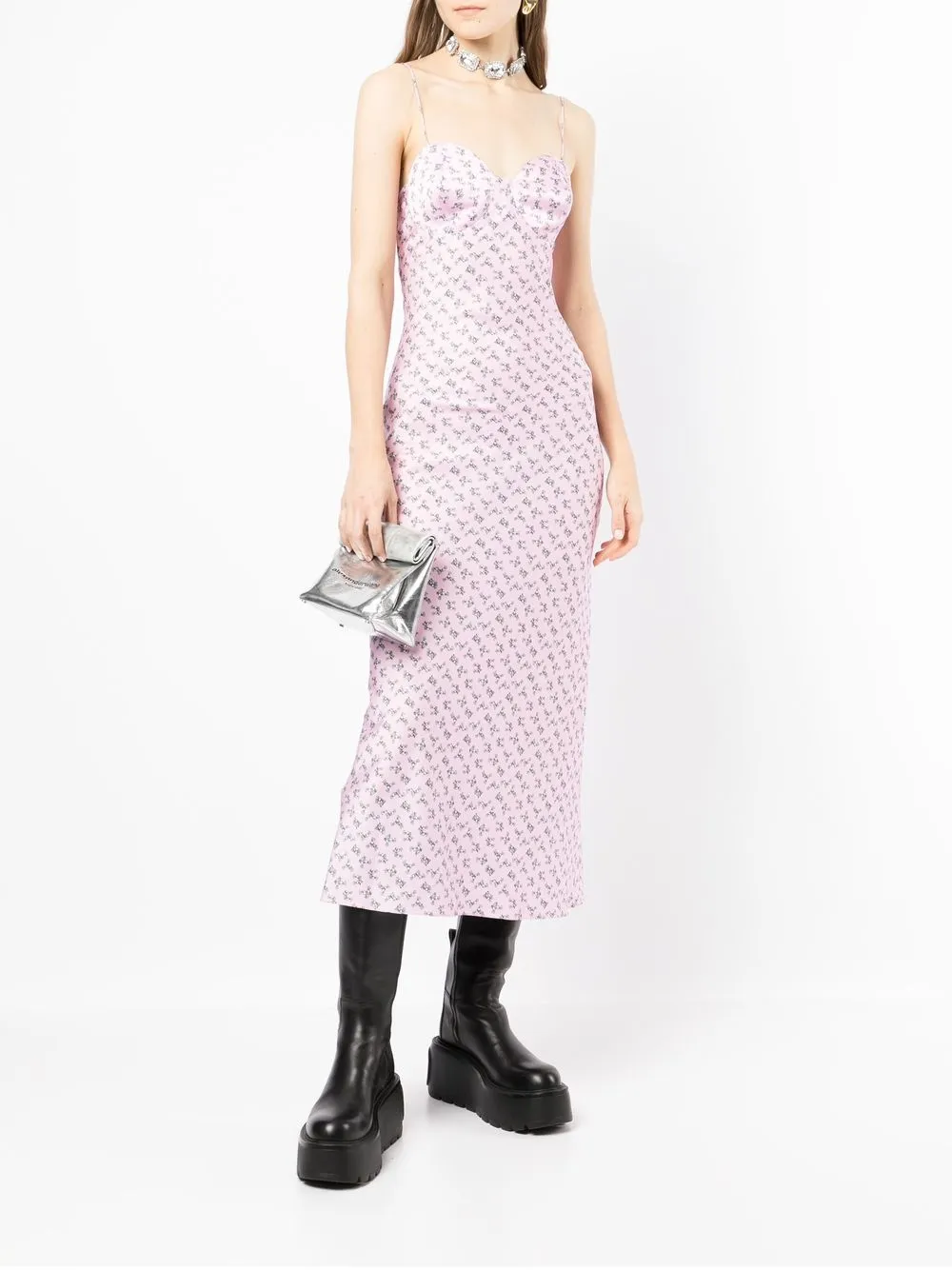 Natasha Zinko Onderjurk met print - Roze