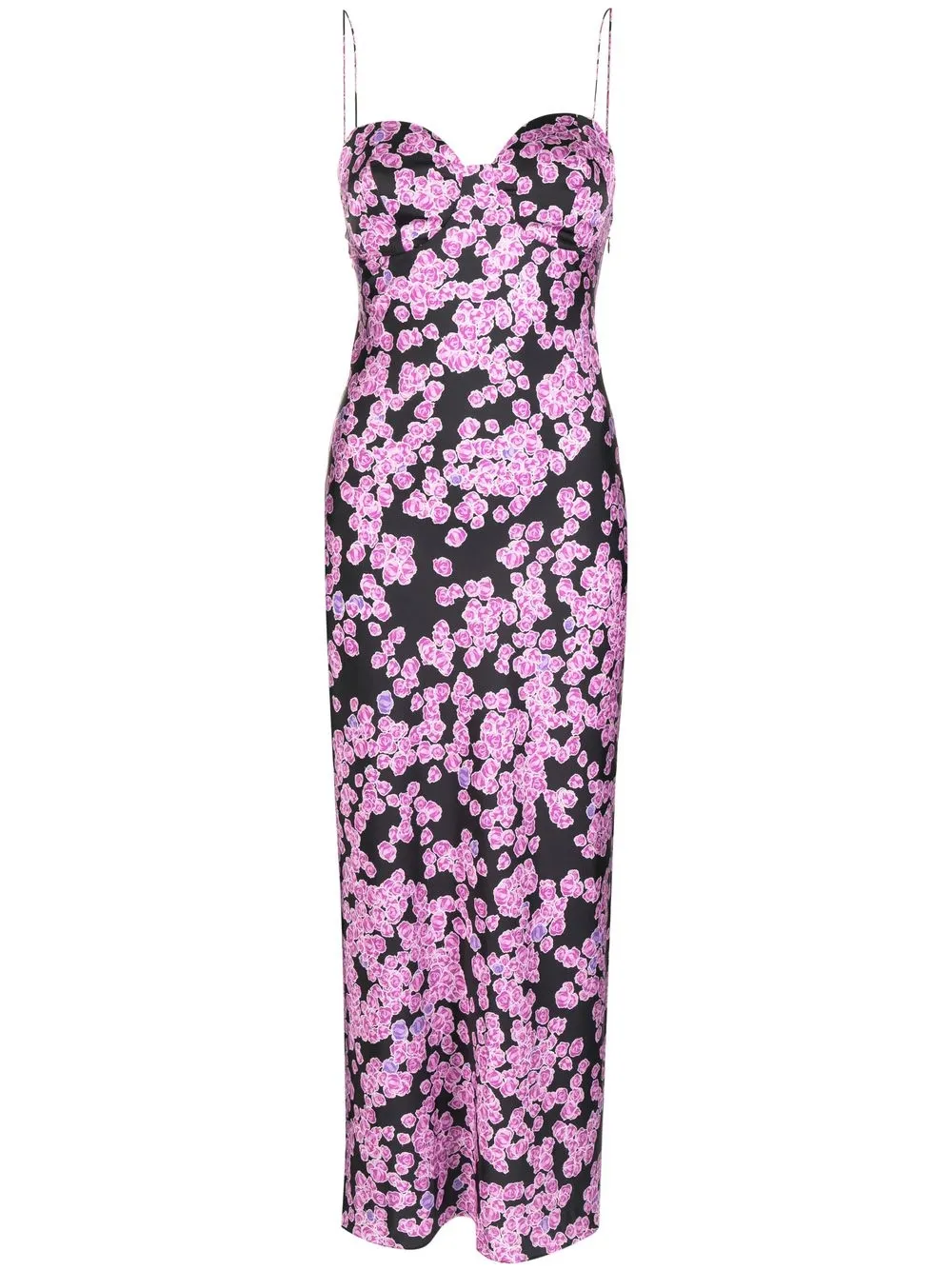 

Natasha Zinko floral-print midi-dress - Black