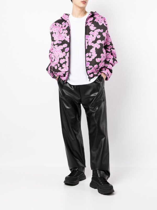 Natasha Zinko rose-print Puffer Jacket - Farfetch