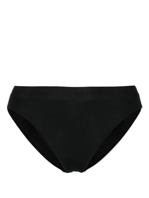 Culotte en coton à patch logo - Natasha Zinko - Modalova