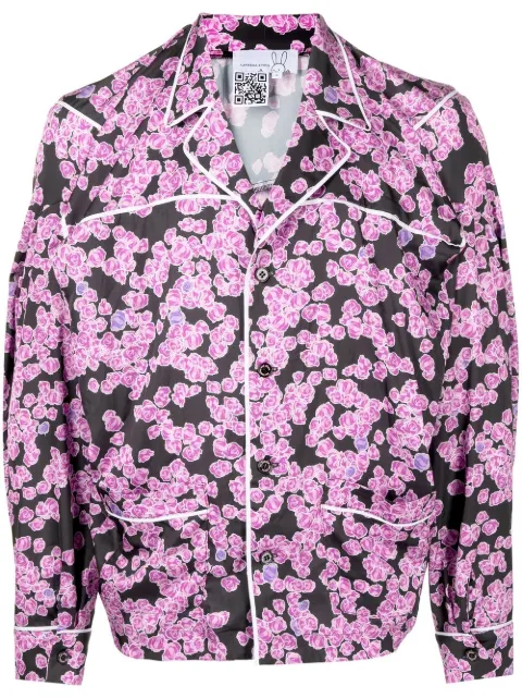 Natasha Zinko floral-print pyjama-style shirt