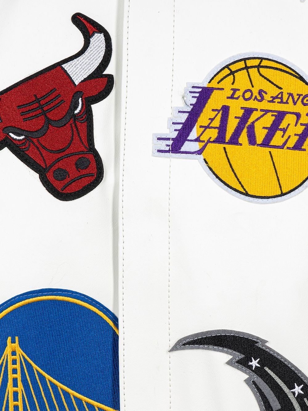 Jeff Hamilton NBA Collage faux-leather Jacket - Farfetch