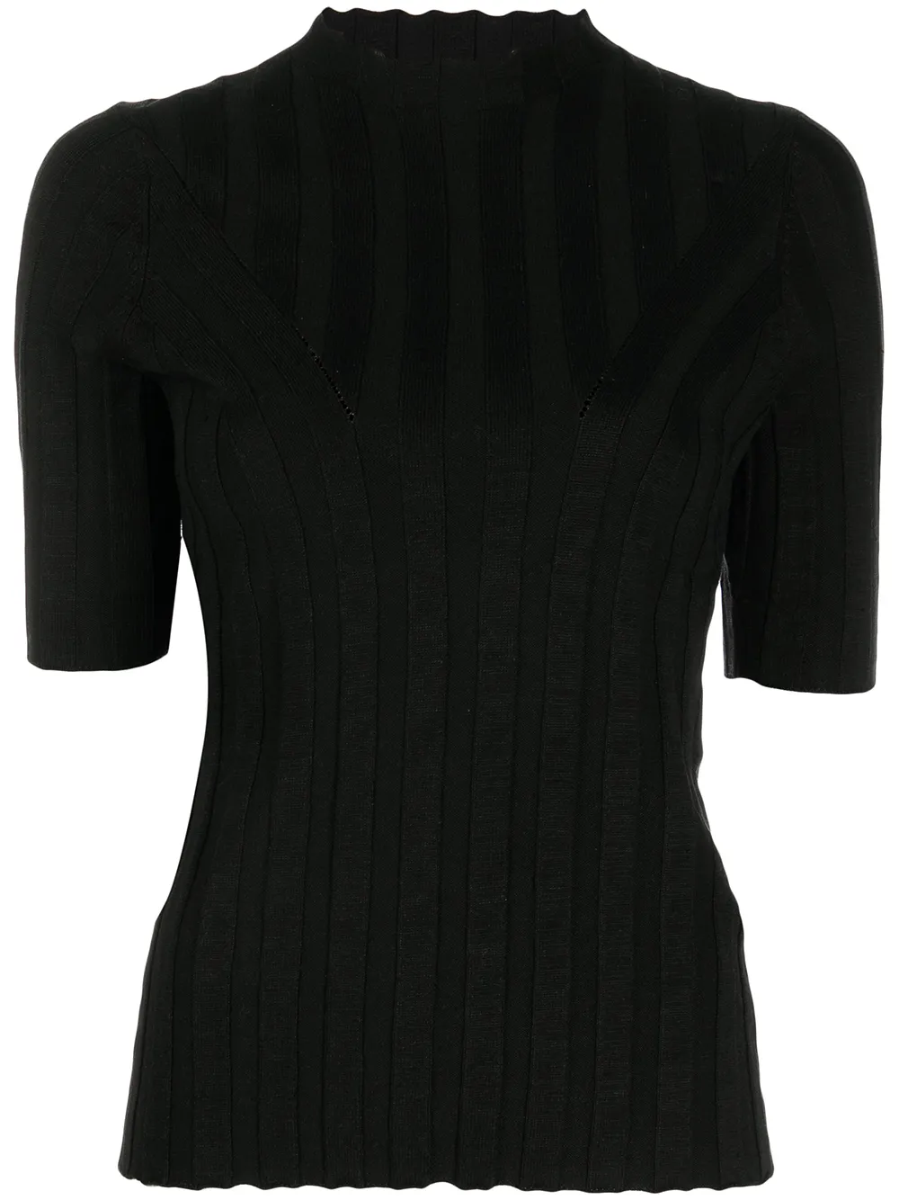 

Loulou Studio ribbed knit top - Black