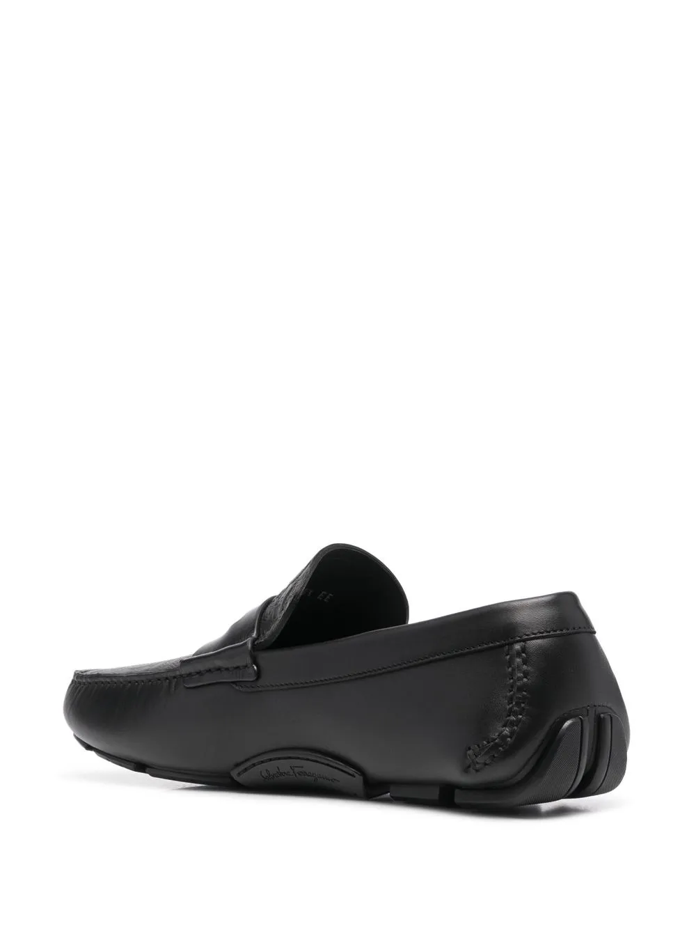 Ferragamo slip-on leather loafers Black
