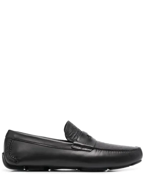 Ferragamo slip-on loafers i læder