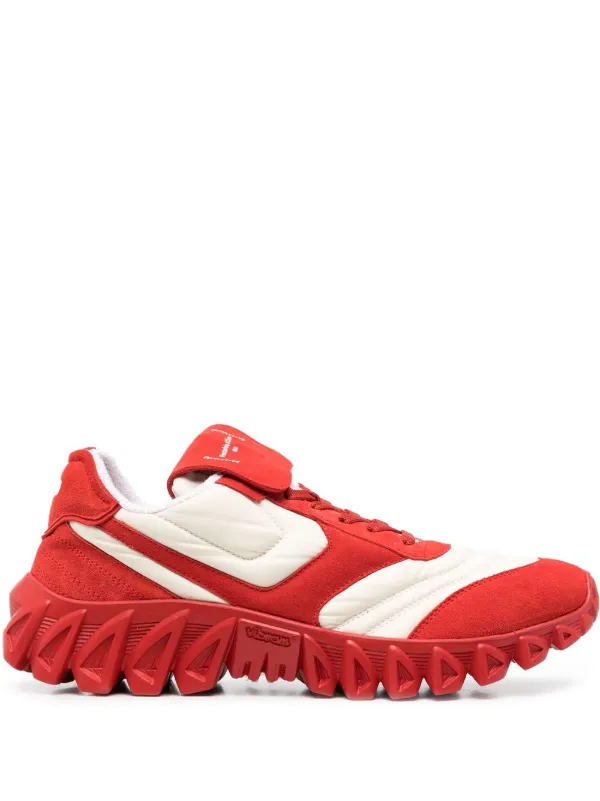 red chunky trainers