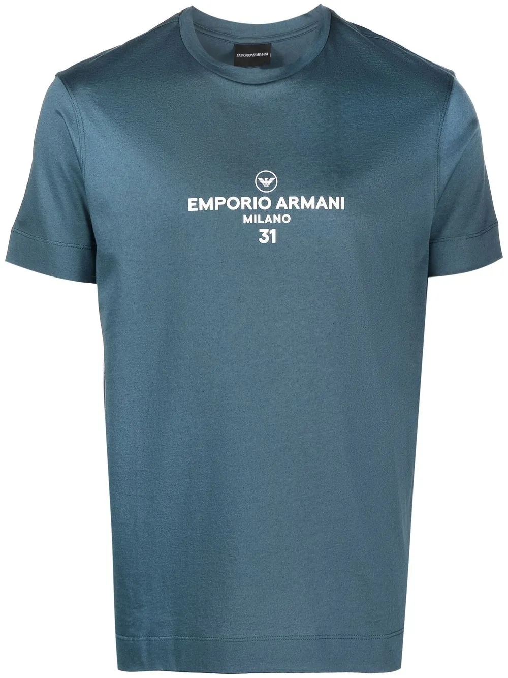 

Emporio Armani playera con logo estampado - Azul