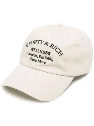 Sporty \u0026 Rich Logo Embroidered Cap 