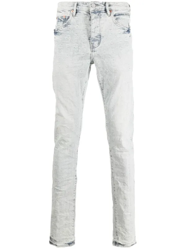 Purple Brand Embroidered straight-leg 