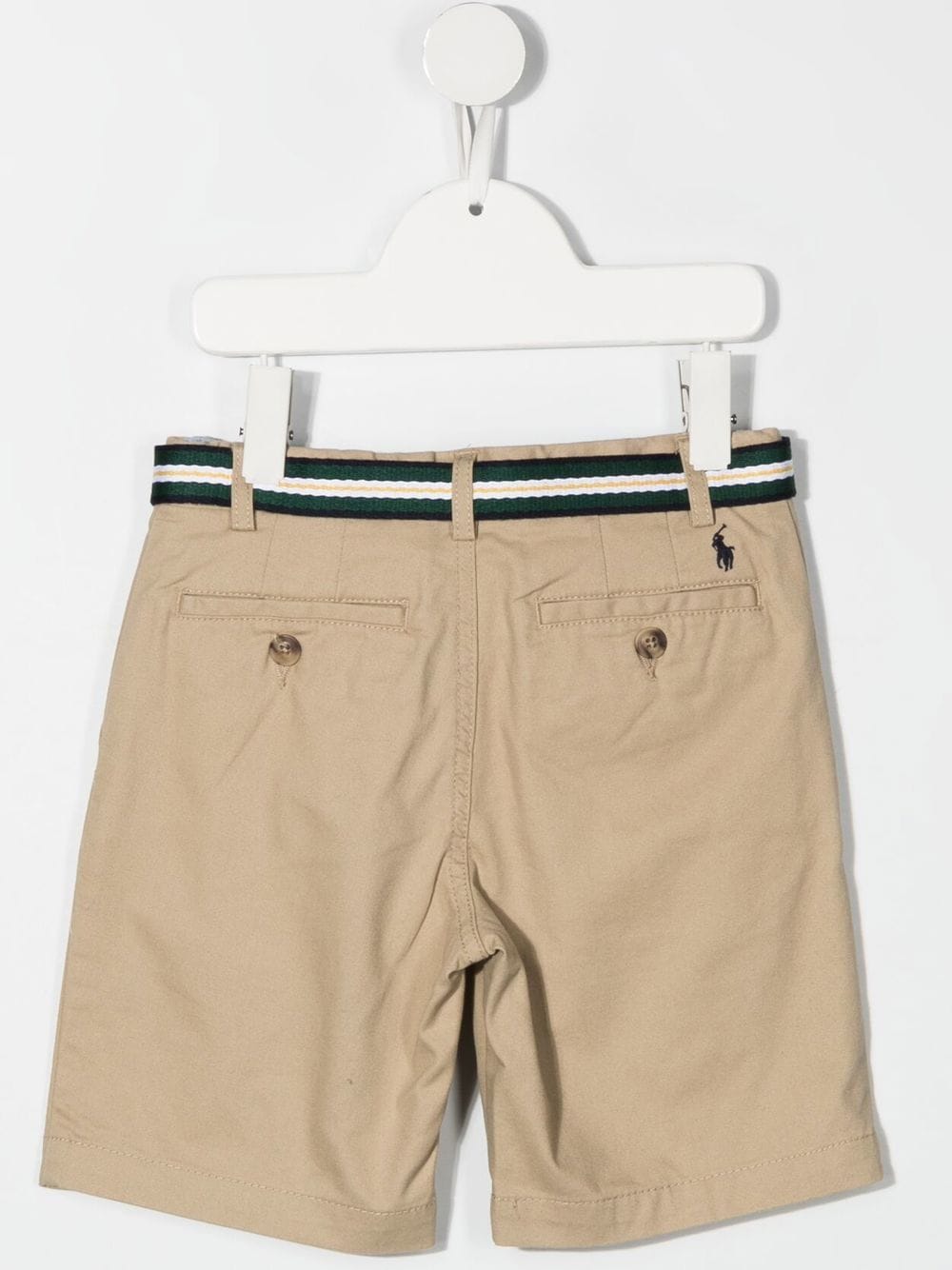 Shop Ralph Lauren Belted Chino Shorts In Neutrals