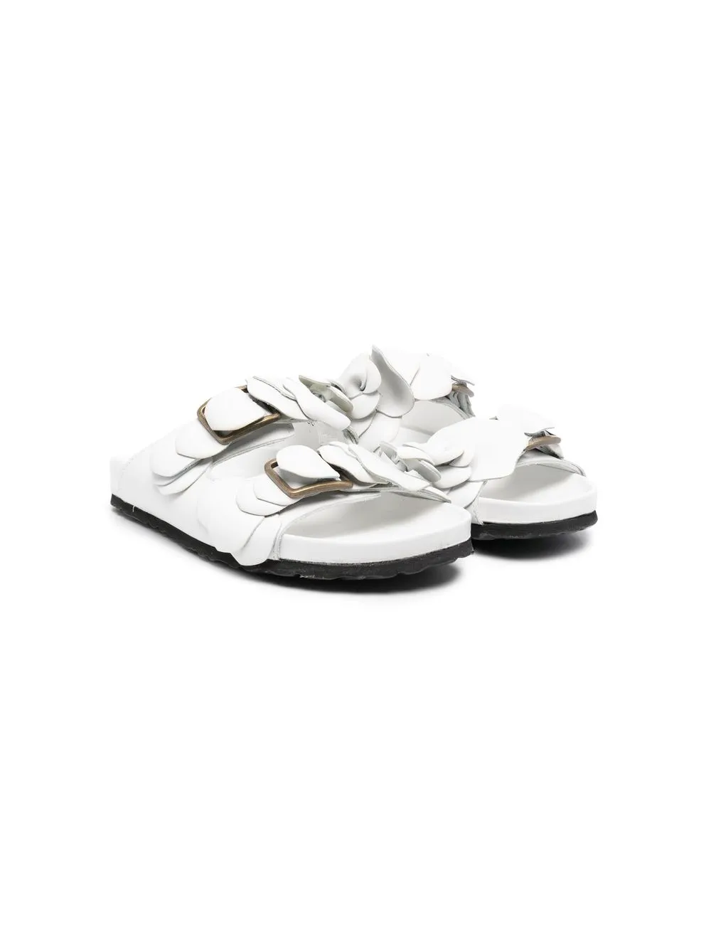 

Gallucci Kids buckle-fastening open-toe sandals - White