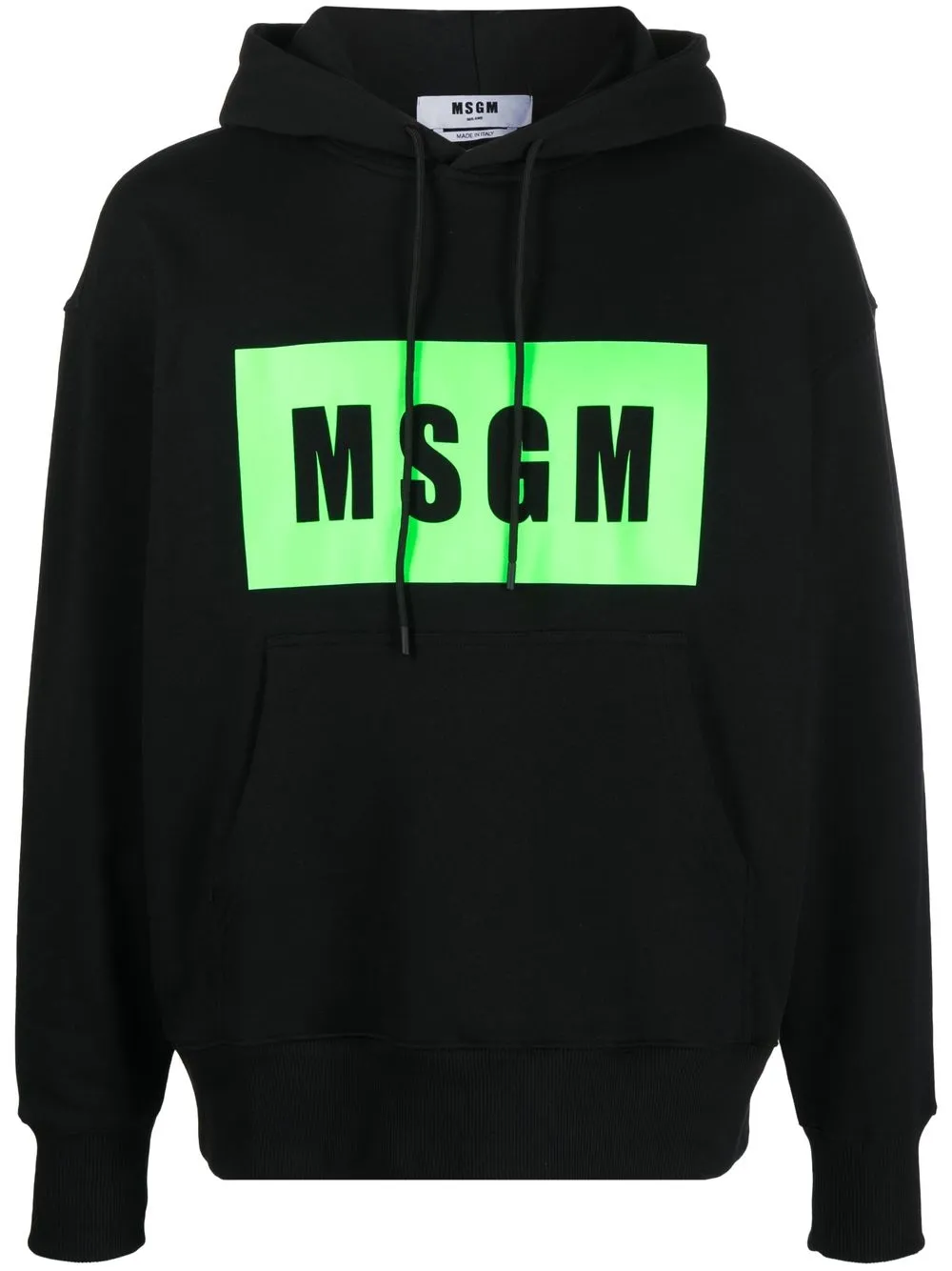 

MSGM logo-print hoodie - Black