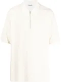 AMBUSH monogram-textured polo shirt - White