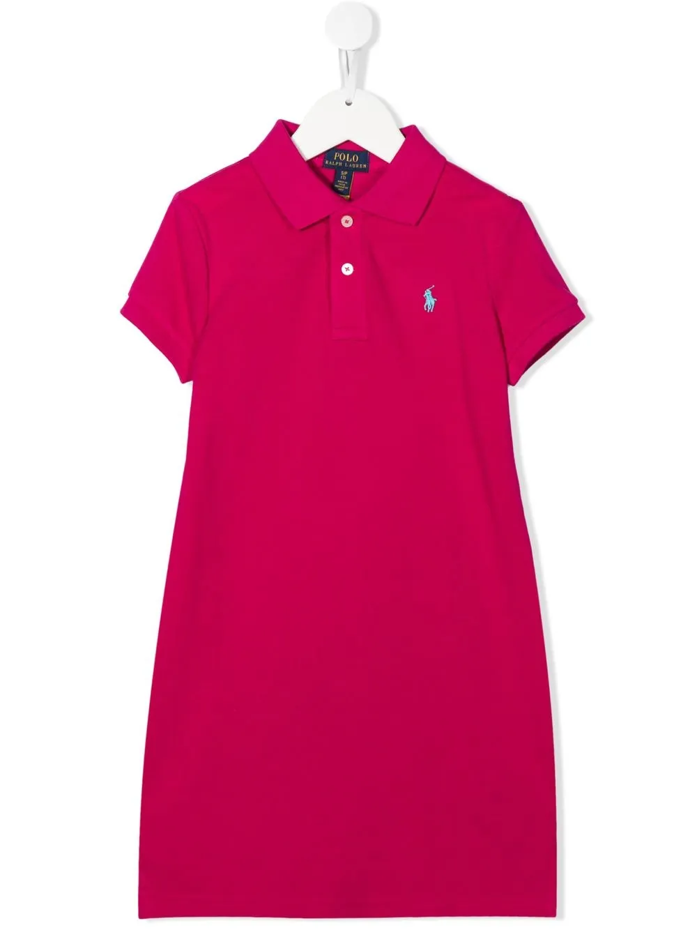 

Ralph Lauren Kids vestido con logo bordado - Rosado