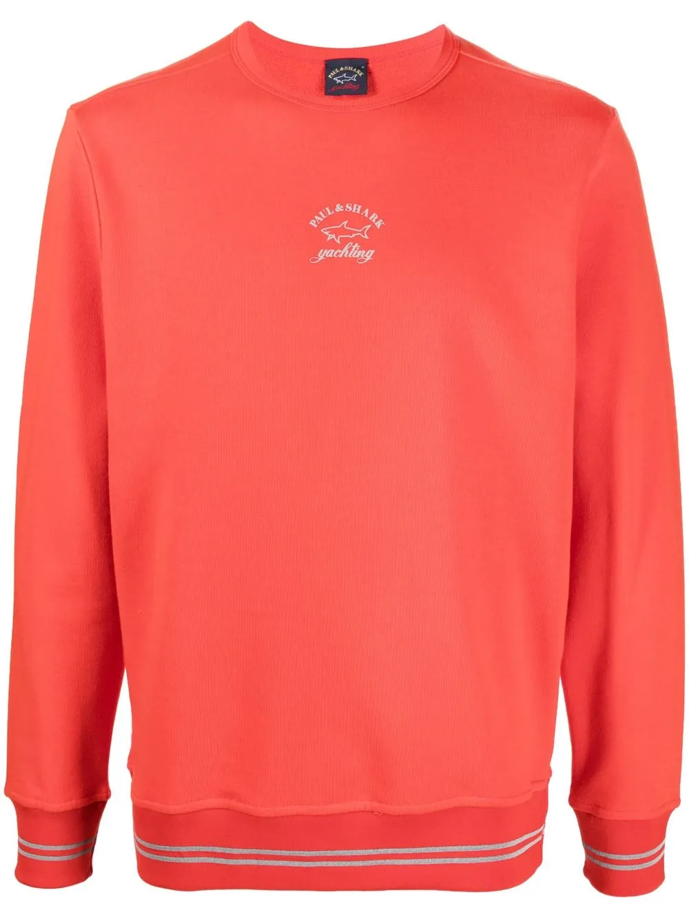 

Paul & Shark tipped logo-print sweatshirt - Red