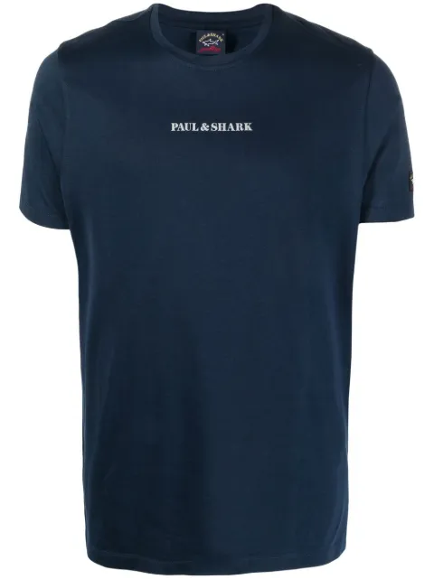 Paul & Shark reflective-logo organic cotton T-shirt