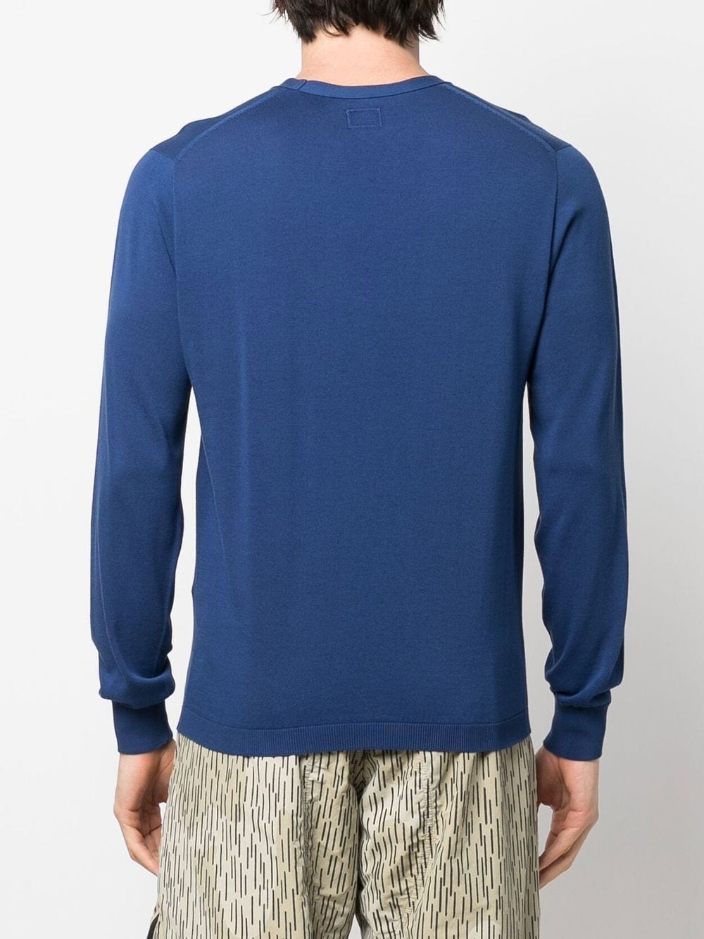 Shop C.p. Company Logo-print Sweatshirt In Blau