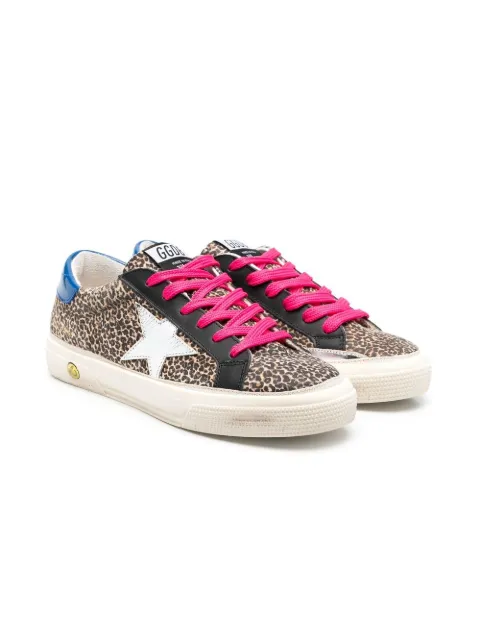 Golden Goose Kids Superstar Sneakers mit Leo-Print