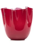 Venini draped ceramic vase - Red