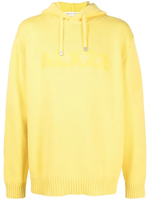1017 ALYX 9SM logo-print knitted hoodie 