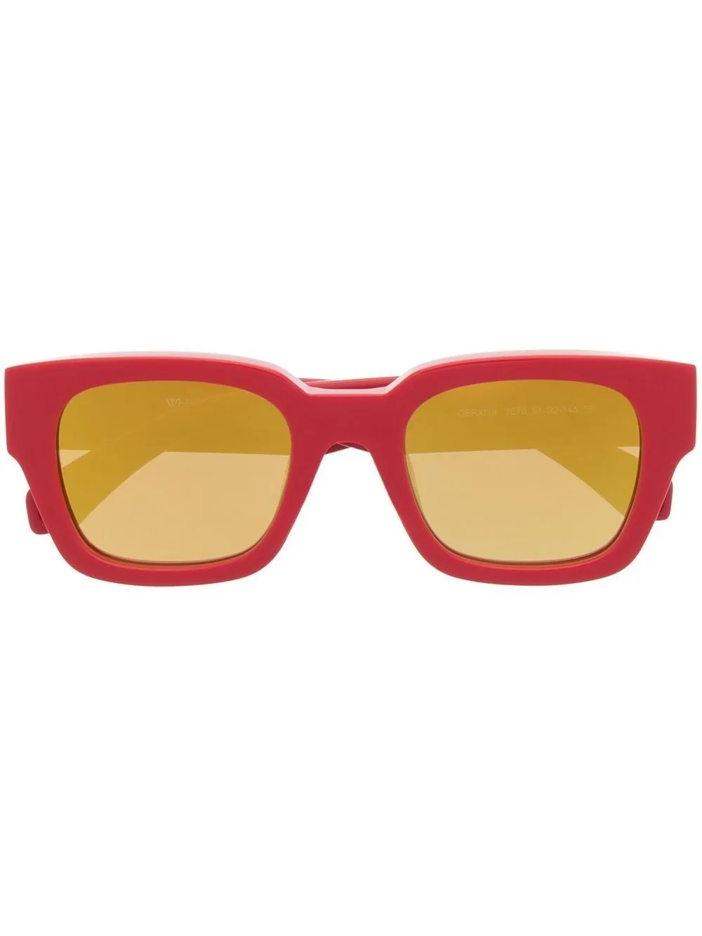 

Off-White Zurich square-frame sunglasses - 2576 RED GOLD MIRROR