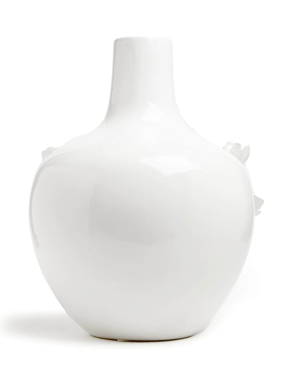 Image 2 of POLSPOTTEN jarrón de porcelana con detalles de rosas en 3D