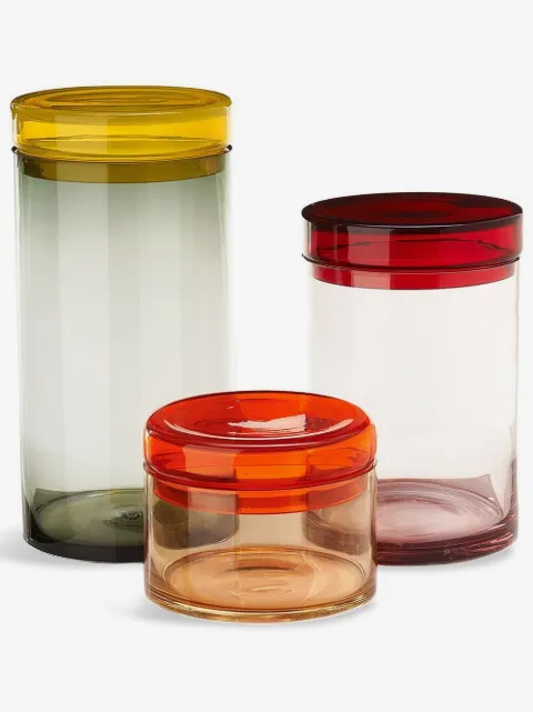 POLSPOTTEN large transparent jars (set of 3)
