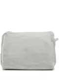 Once Milano zip-up linen wash bag - White