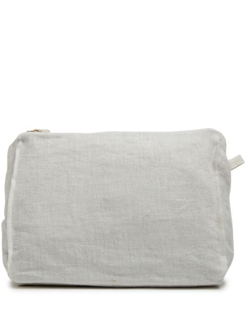 Once Milano zip-up linen wash bag