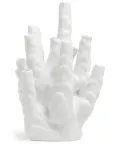 POLSPOTTEN small coral vase - White