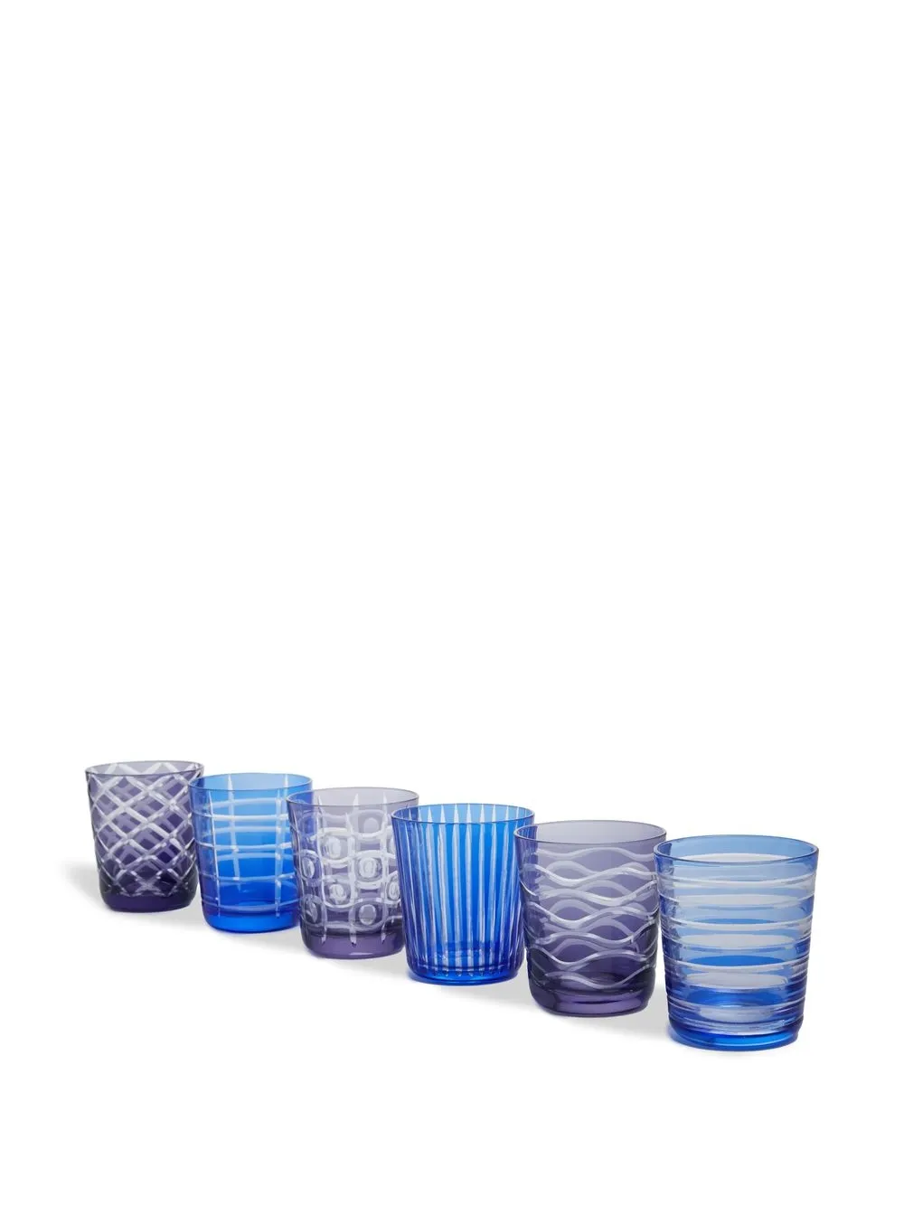 Set Of Six Cobalt Tumblers