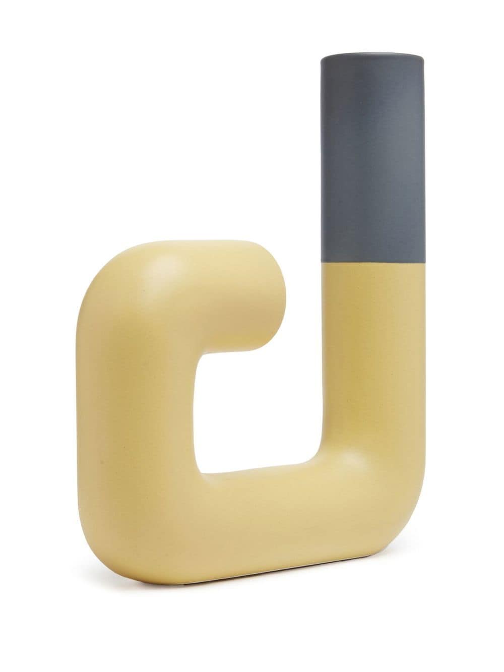 Shop Nuove Forme Pidou B-shape Vase In Green