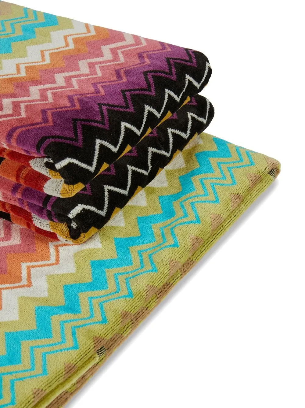 Shop Missoni Giacomo Five-piece Towel Set In Mehrfarbig